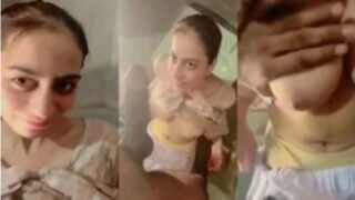 கழிப்பறைக்குள் முஸ்லிம் பெண்ணின் மார்பகங்களை அழுத்துதல்